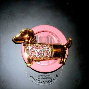 Dachschund Visor Clip from Bath and Body Works. Air Freshener